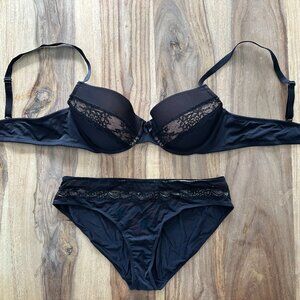 Black Bra + Panties Set